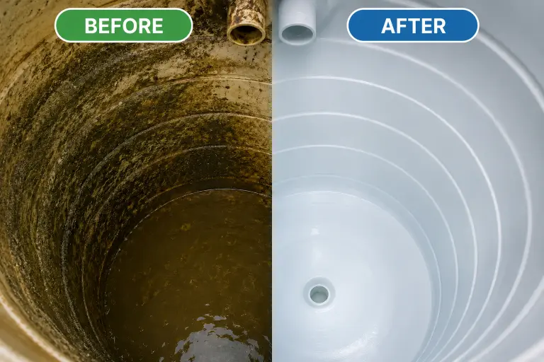 Water tank cleaning using Japanese and German dual technology in Rajkot